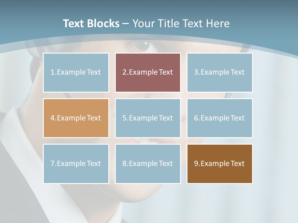 Face Headset Success PowerPoint Template
