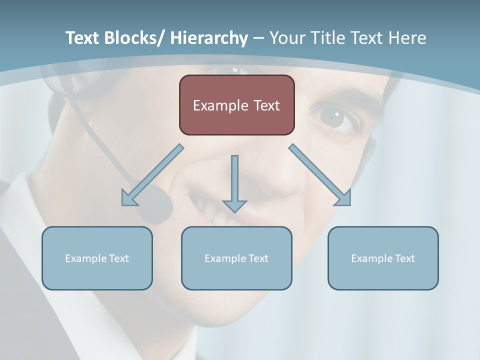 Face Headset Success PowerPoint Template