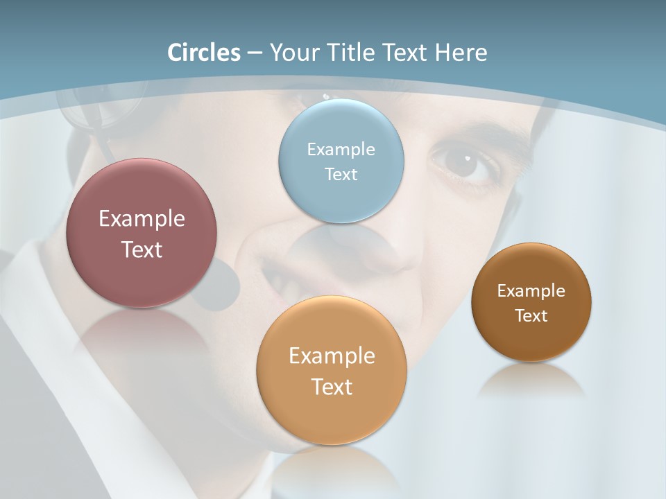 Face Headset Success PowerPoint Template