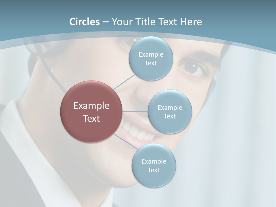 Face Headset Success PowerPoint Template