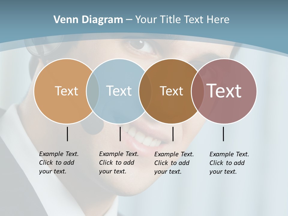 Face Headset Success PowerPoint Template
