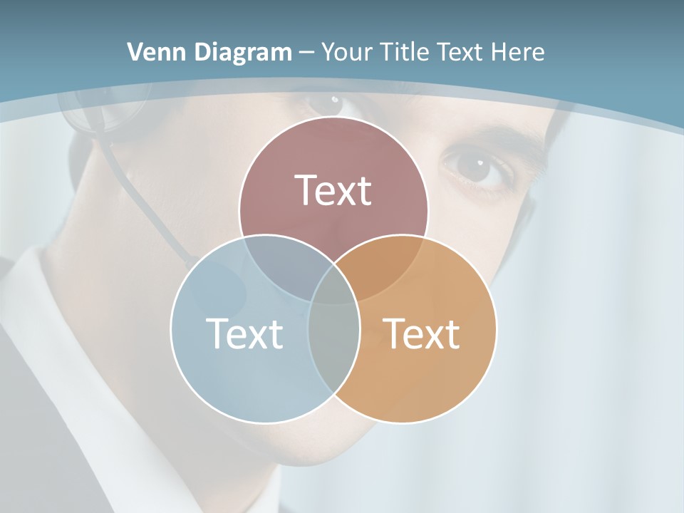Face Headset Success PowerPoint Template
