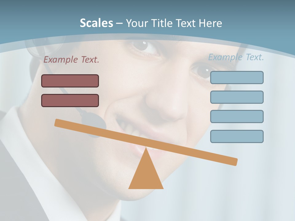Face Headset Success PowerPoint Template