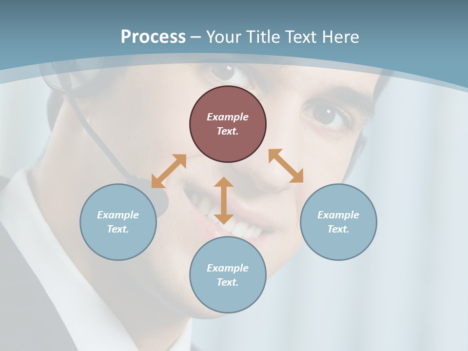 Face Headset Success PowerPoint Template