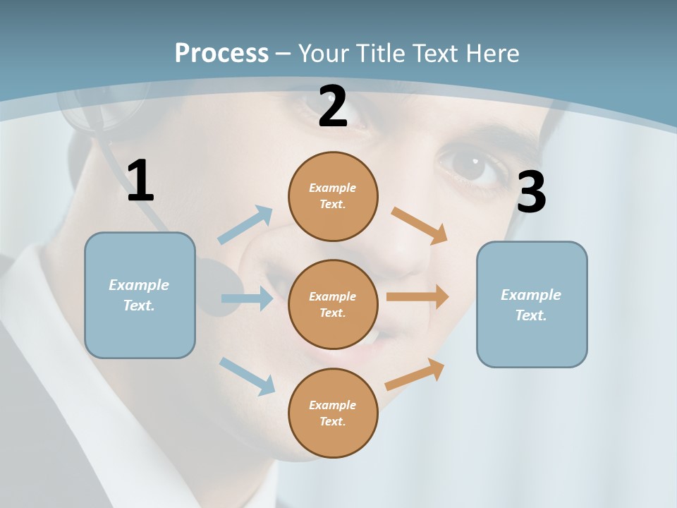 Face Headset Success PowerPoint Template