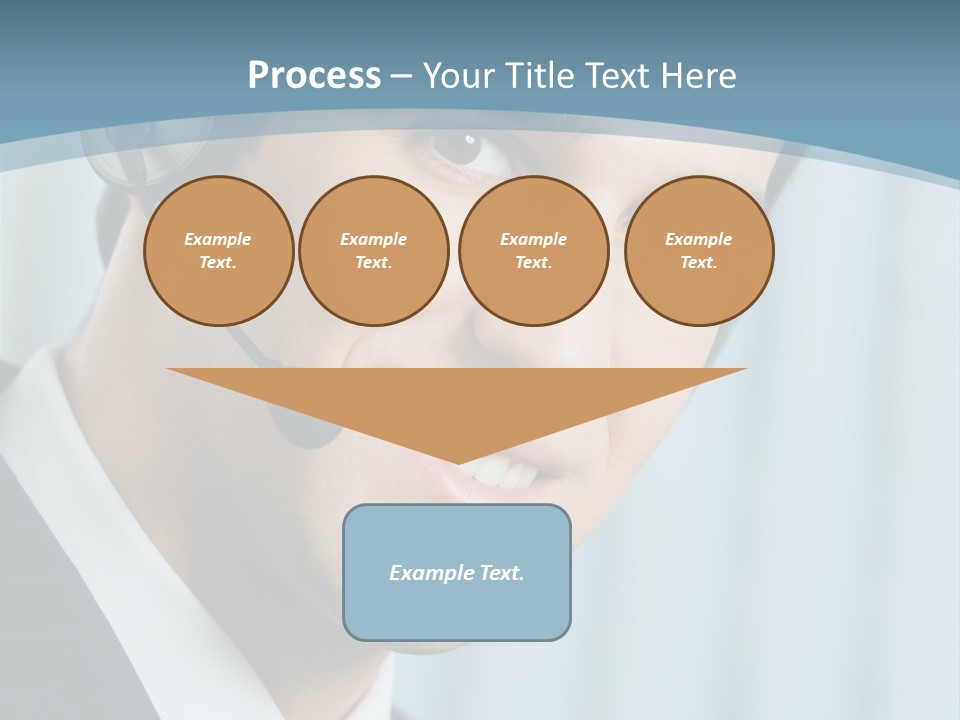 Face Headset Success PowerPoint Template