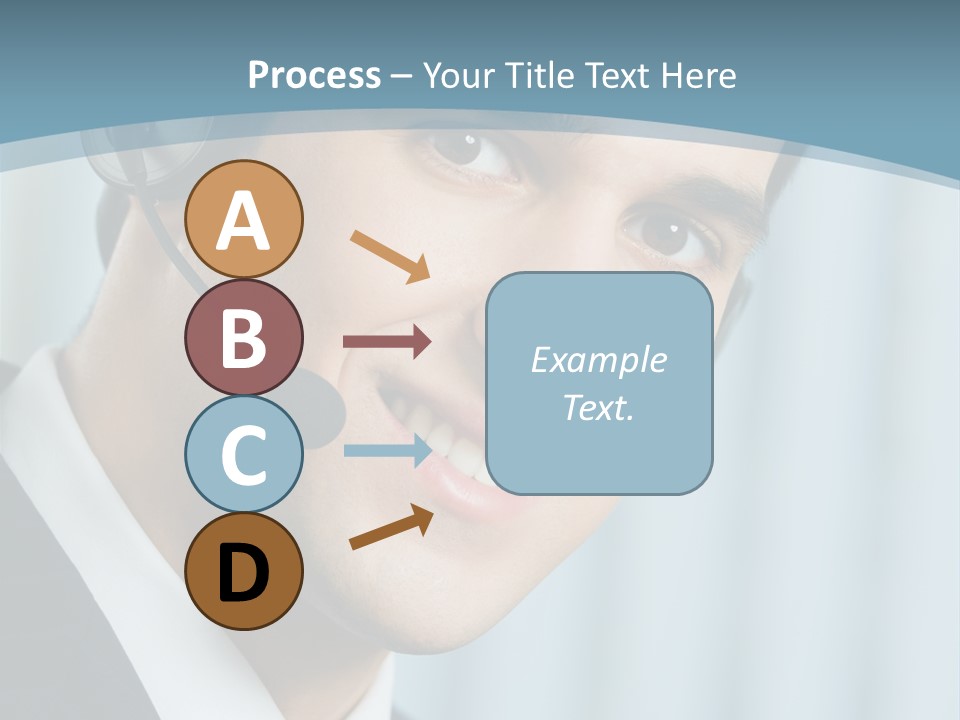 Face Headset Success PowerPoint Template