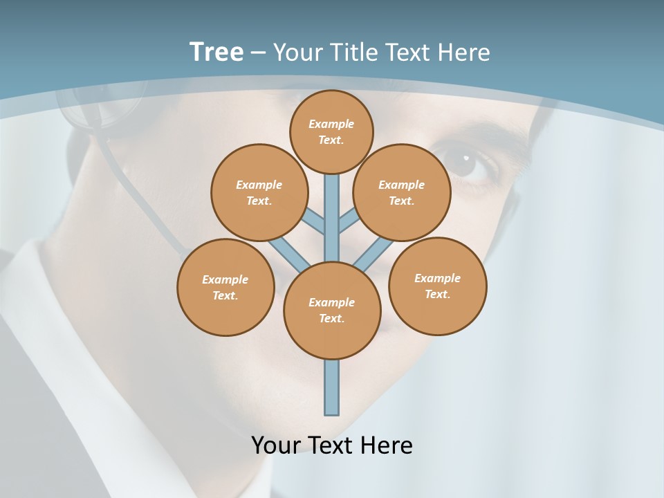 Face Headset Success PowerPoint Template