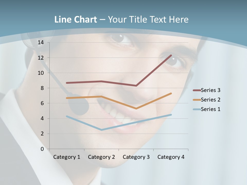 Face Headset Success PowerPoint Template