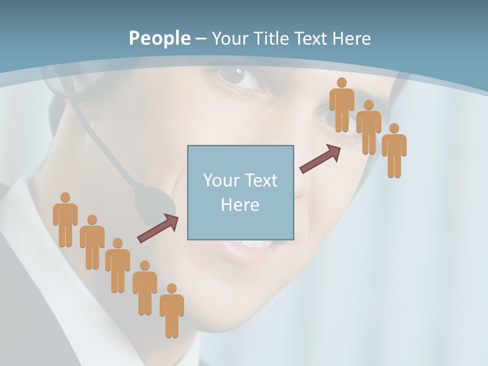 Face Headset Success PowerPoint Template