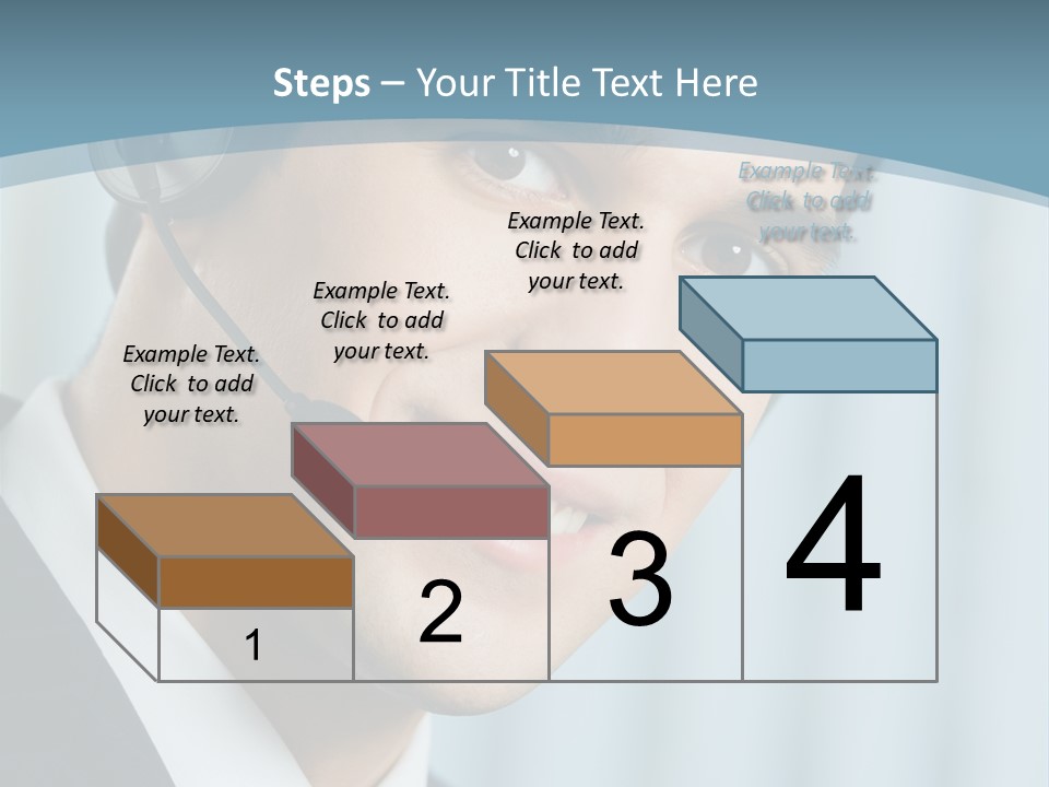 Face Headset Success PowerPoint Template