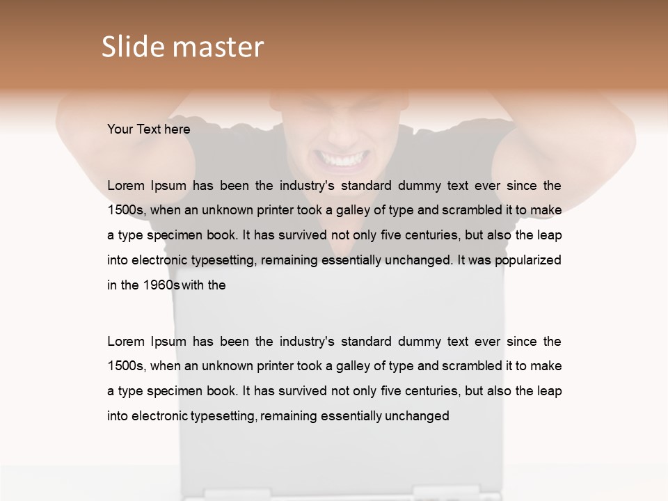 Vegetarian Shelled Rice PowerPoint Template