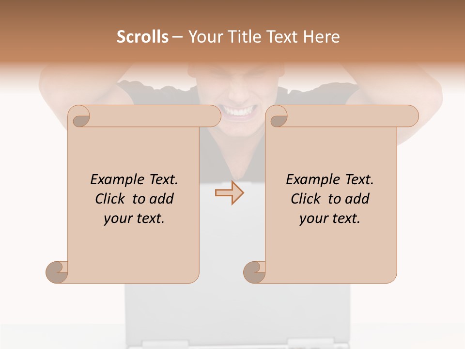Vegetarian Shelled Rice PowerPoint Template
