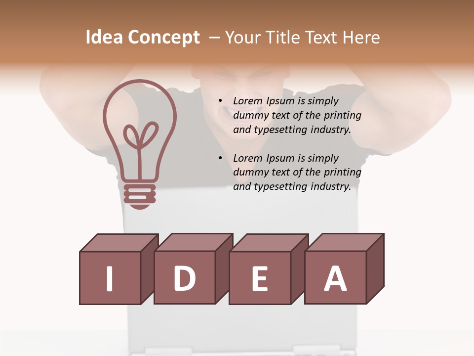 Vegetarian Shelled Rice PowerPoint Template