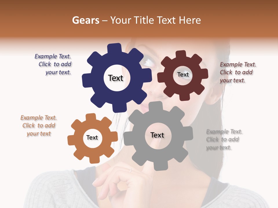 Blurry Club Texture PowerPoint Template