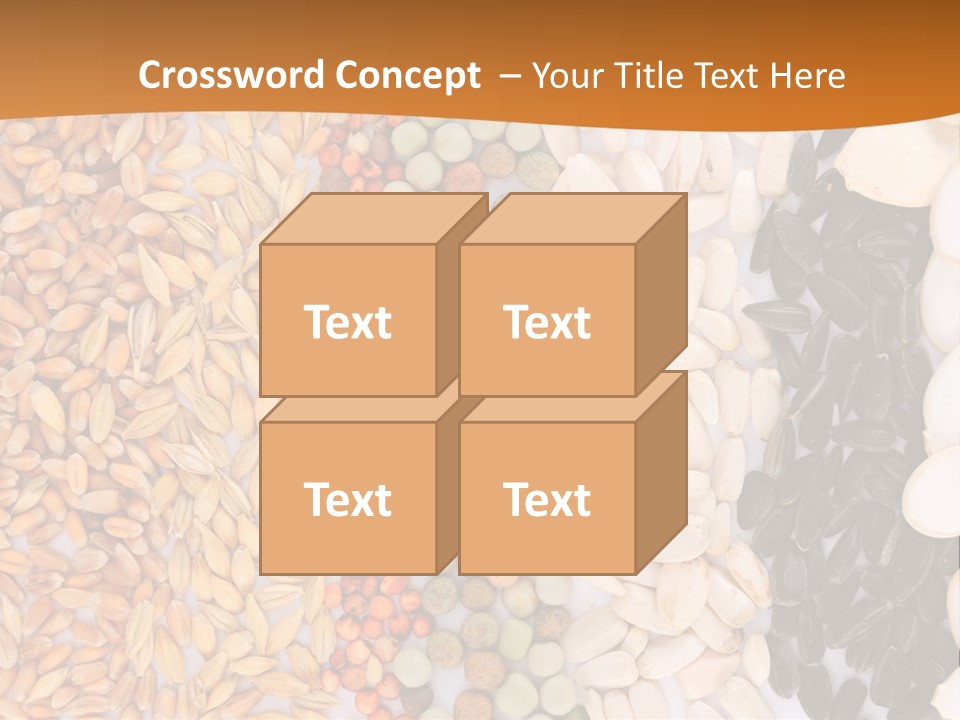 Stalk Slice Straw PowerPoint Template