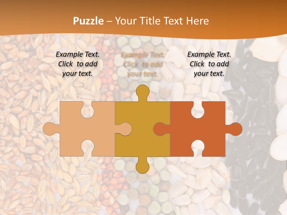 Stalk Slice Straw PowerPoint Template