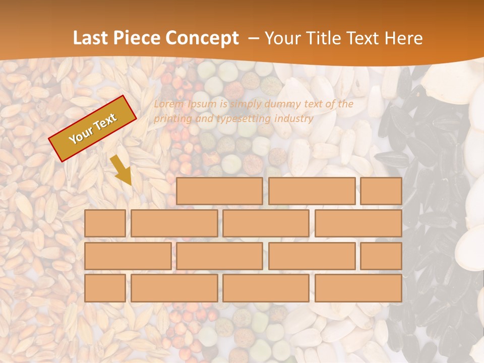Stalk Slice Straw PowerPoint Template