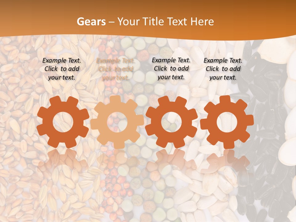 Stalk Slice Straw PowerPoint Template