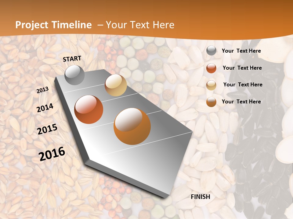 Stalk Slice Straw PowerPoint Template