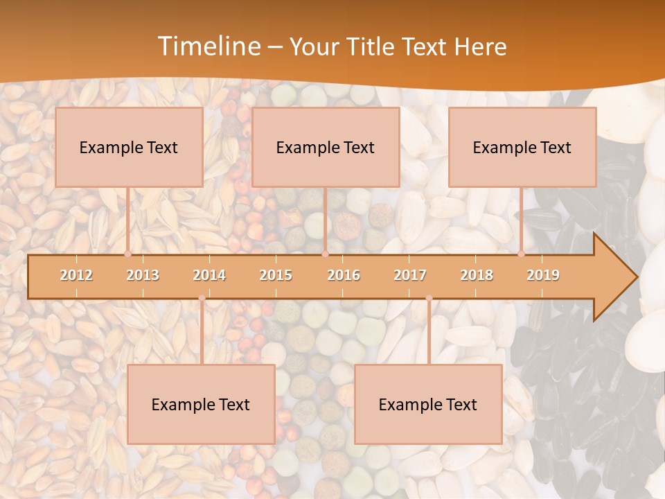 Stalk Slice Straw PowerPoint Template