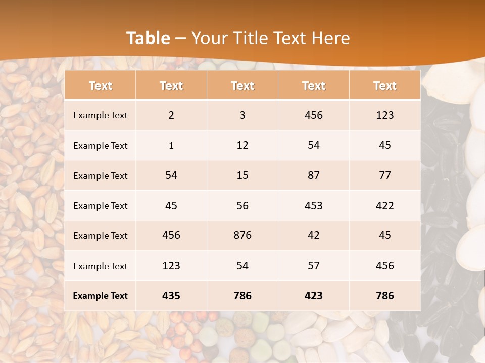 Stalk Slice Straw PowerPoint Template