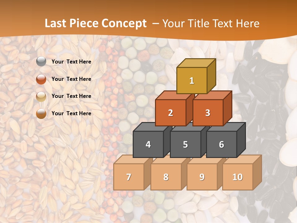 Stalk Slice Straw PowerPoint Template