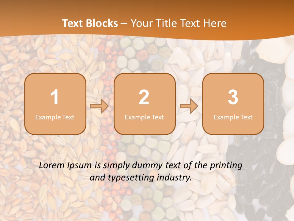 Stalk Slice Straw PowerPoint Template