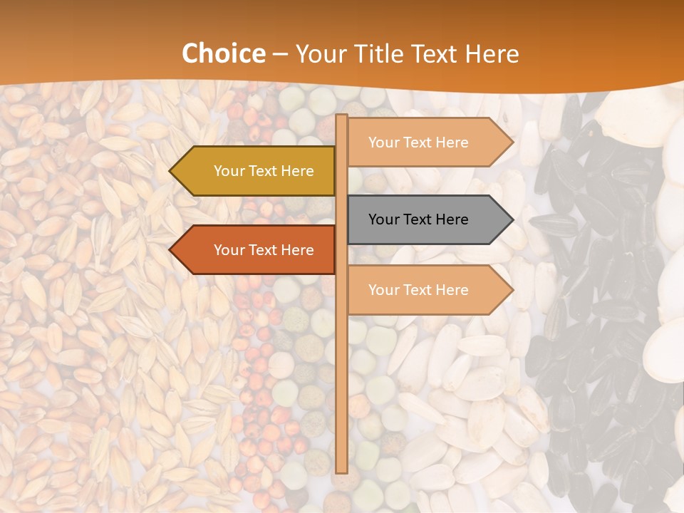 Stalk Slice Straw PowerPoint Template