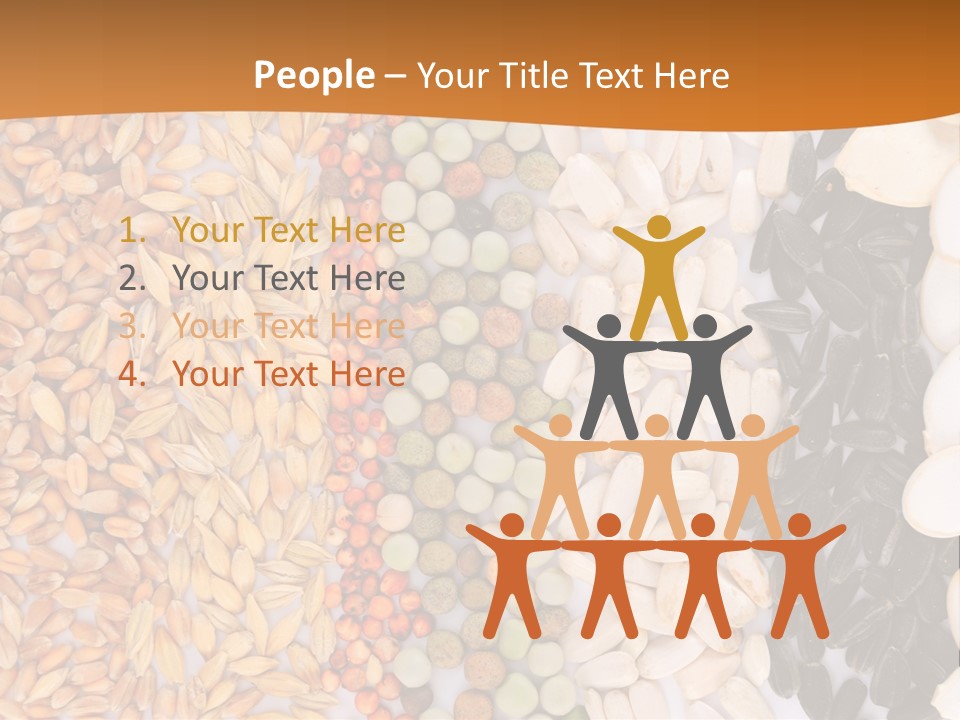 Stalk Slice Straw PowerPoint Template