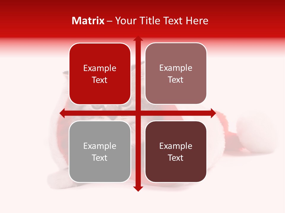 Gifts Hat Fur PowerPoint Template