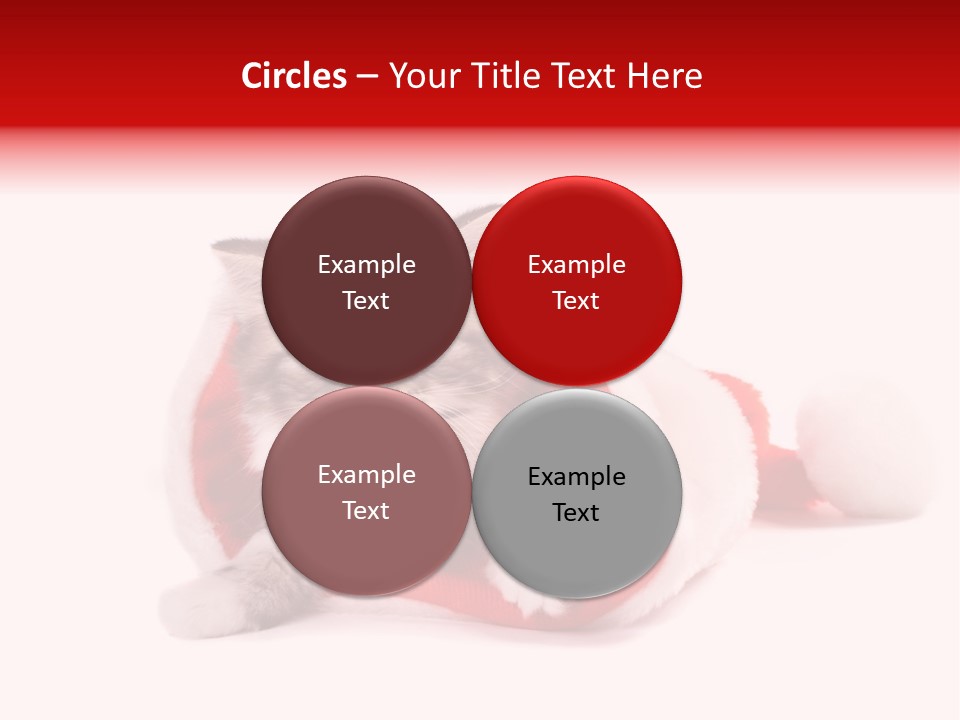 Gifts Hat Fur PowerPoint Template