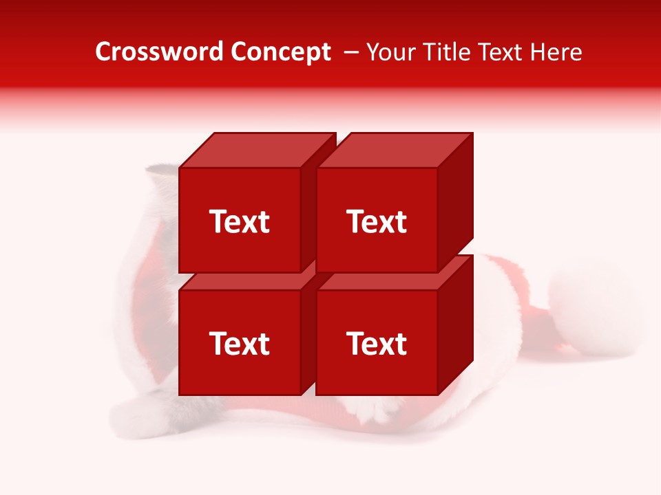 Gifts Hat Fur PowerPoint Template