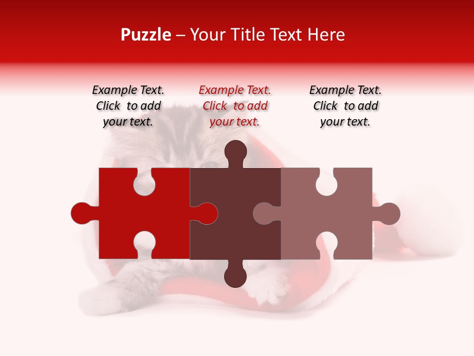 Gifts Hat Fur PowerPoint Template