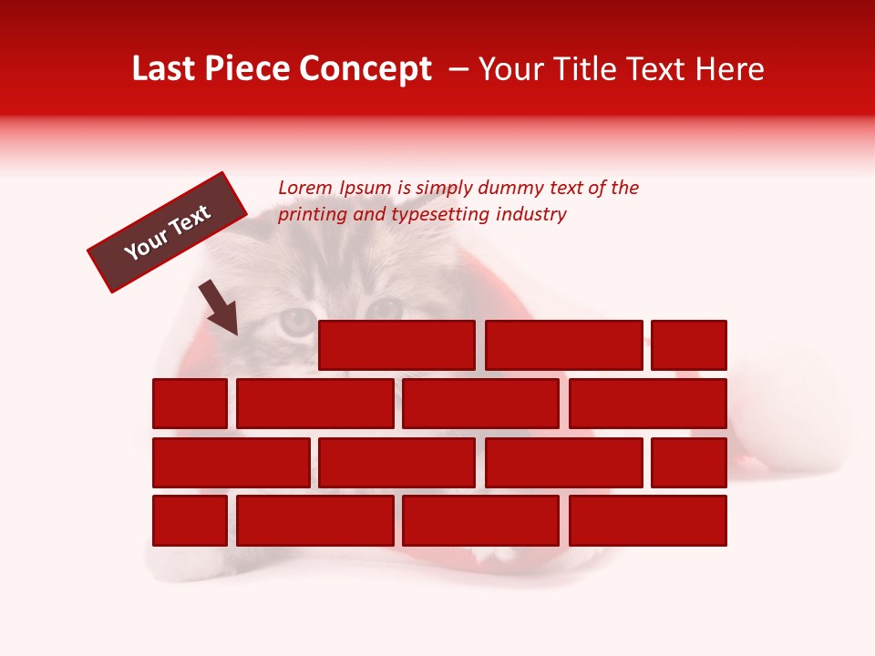 Gifts Hat Fur PowerPoint Template