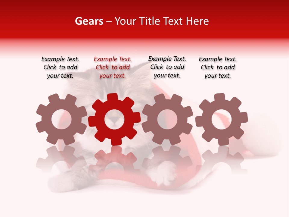 Gifts Hat Fur PowerPoint Template