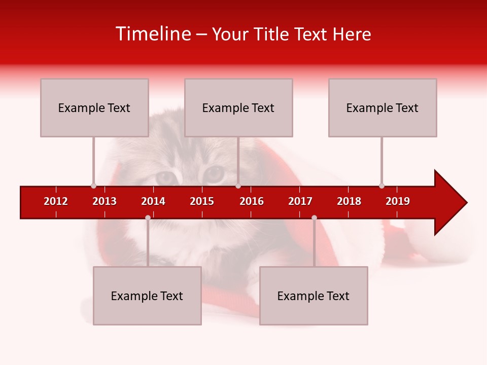 Gifts Hat Fur PowerPoint Template