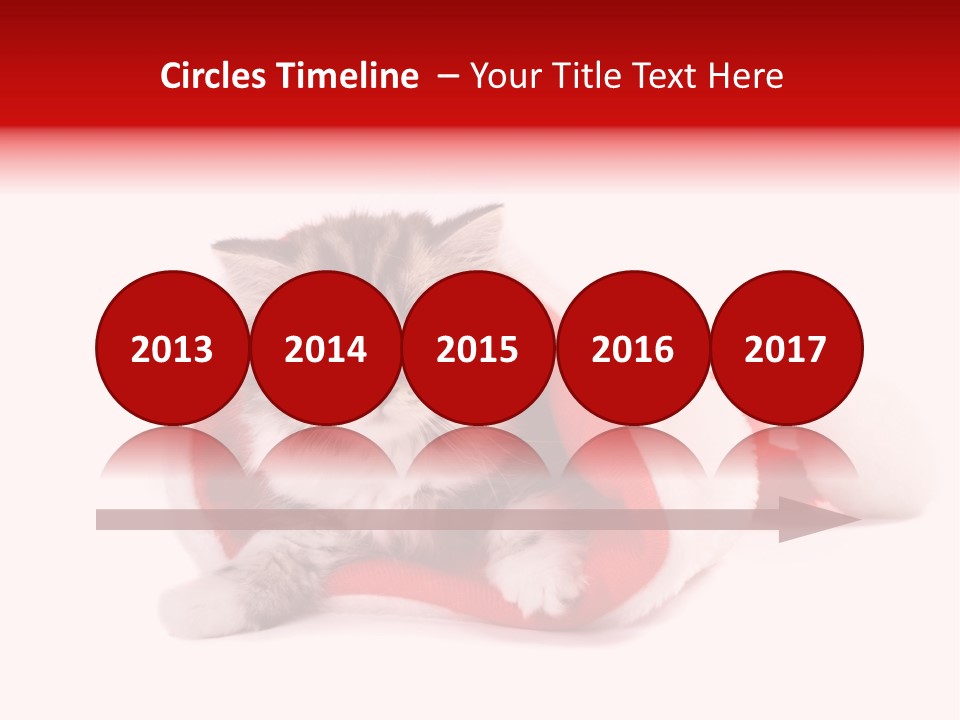 Gifts Hat Fur PowerPoint Template