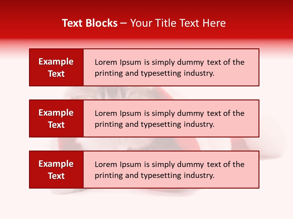 Gifts Hat Fur PowerPoint Template