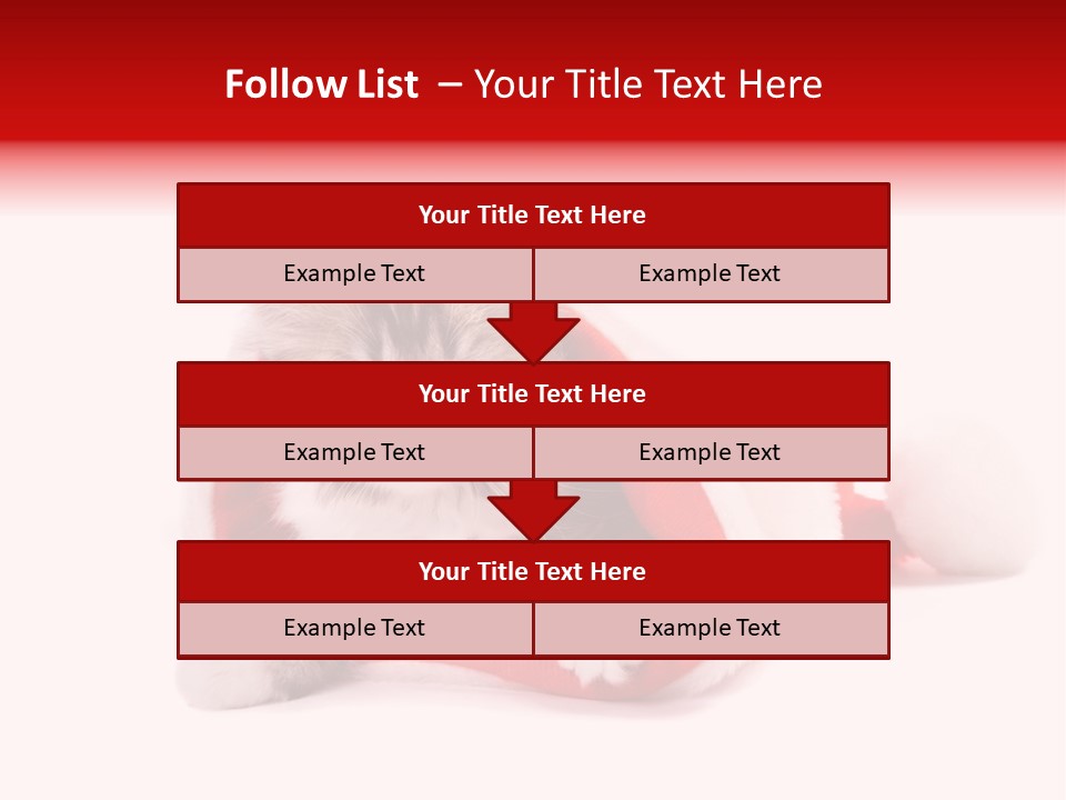 Gifts Hat Fur PowerPoint Template