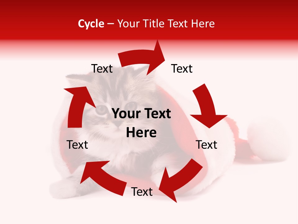 Gifts Hat Fur PowerPoint Template