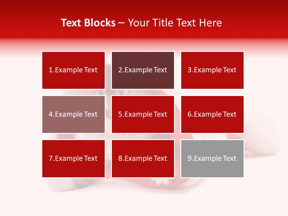 Gifts Hat Fur PowerPoint Template