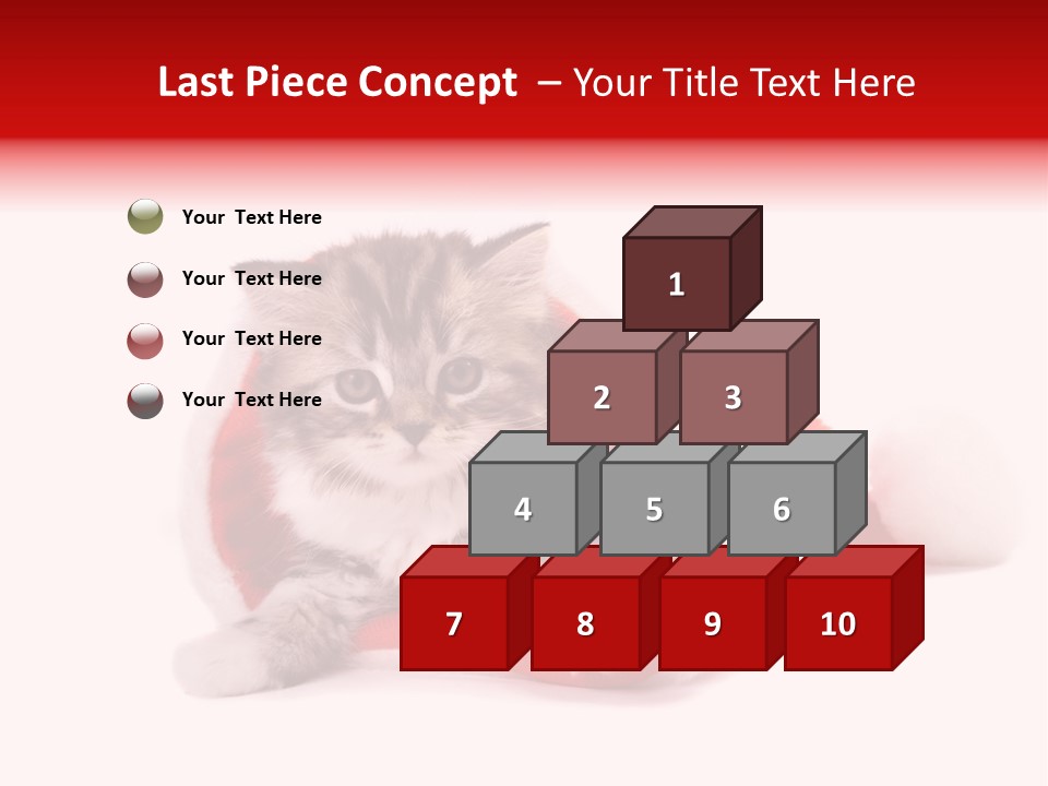 Gifts Hat Fur PowerPoint Template