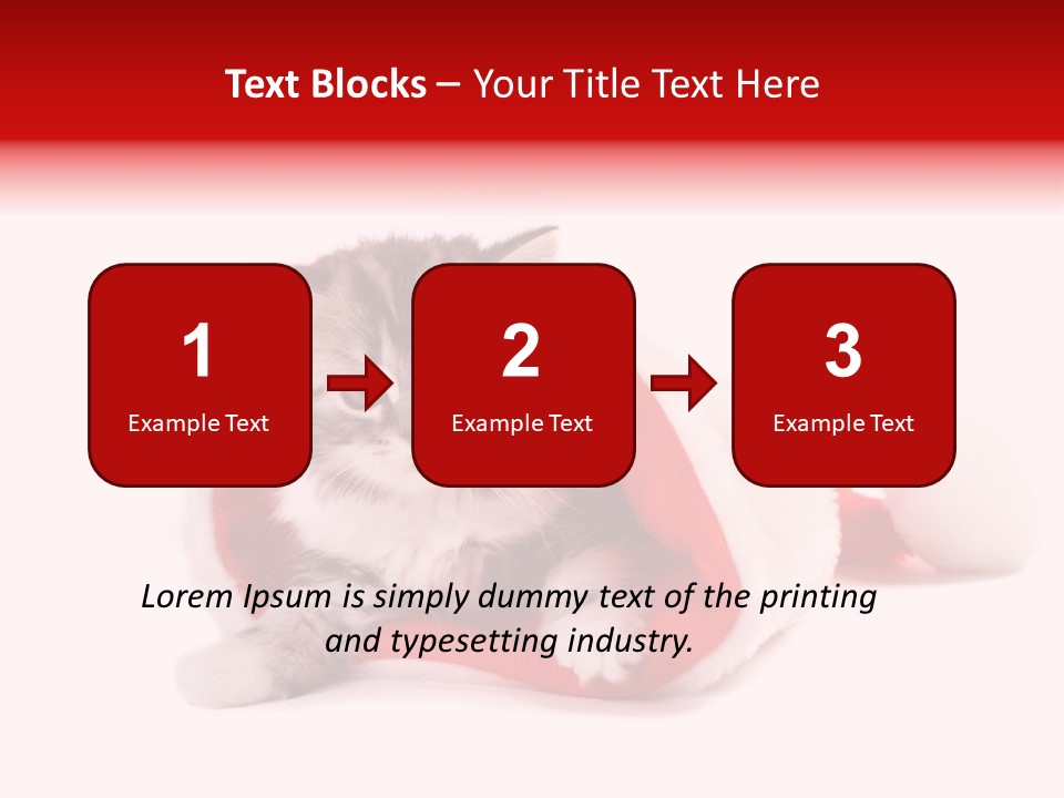 Gifts Hat Fur PowerPoint Template