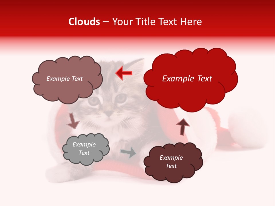 Gifts Hat Fur PowerPoint Template