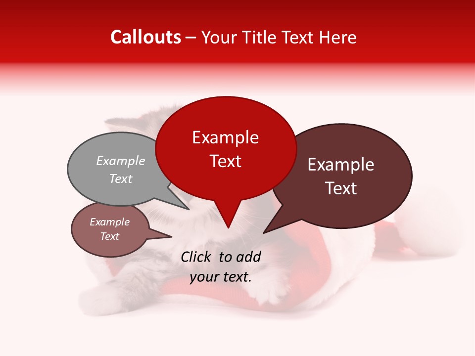 Gifts Hat Fur PowerPoint Template