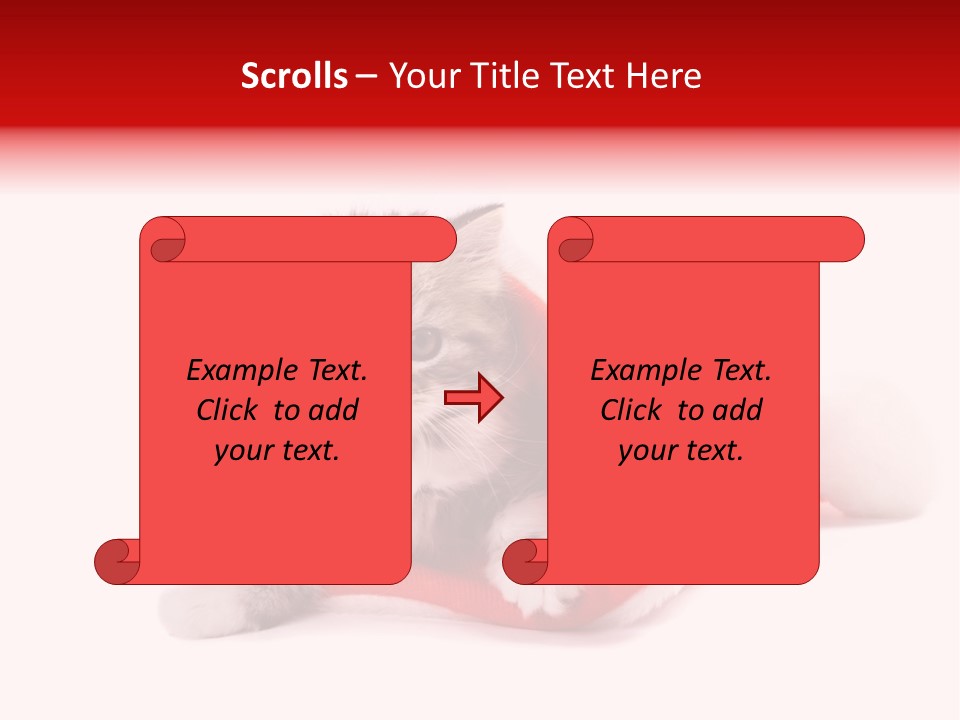 Gifts Hat Fur PowerPoint Template