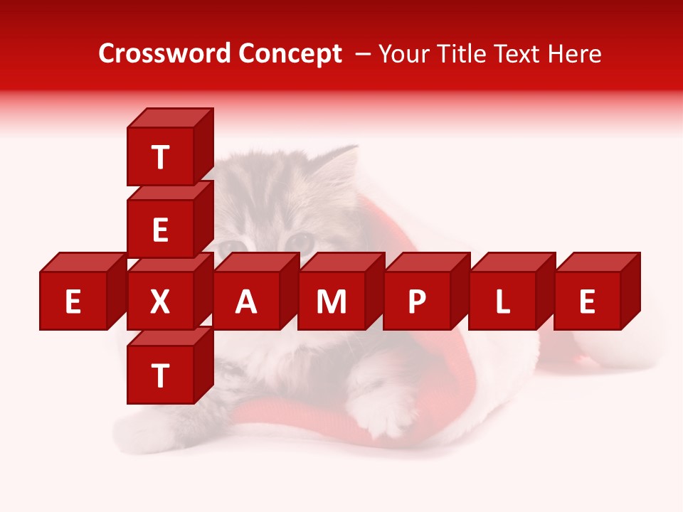 Gifts Hat Fur PowerPoint Template