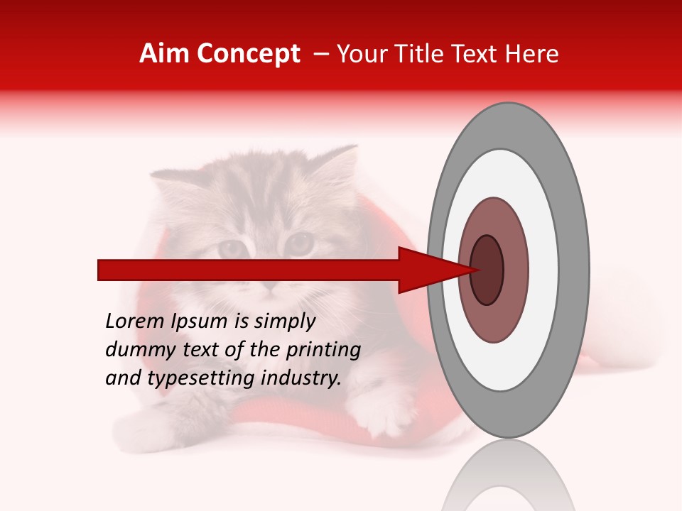 Gifts Hat Fur PowerPoint Template