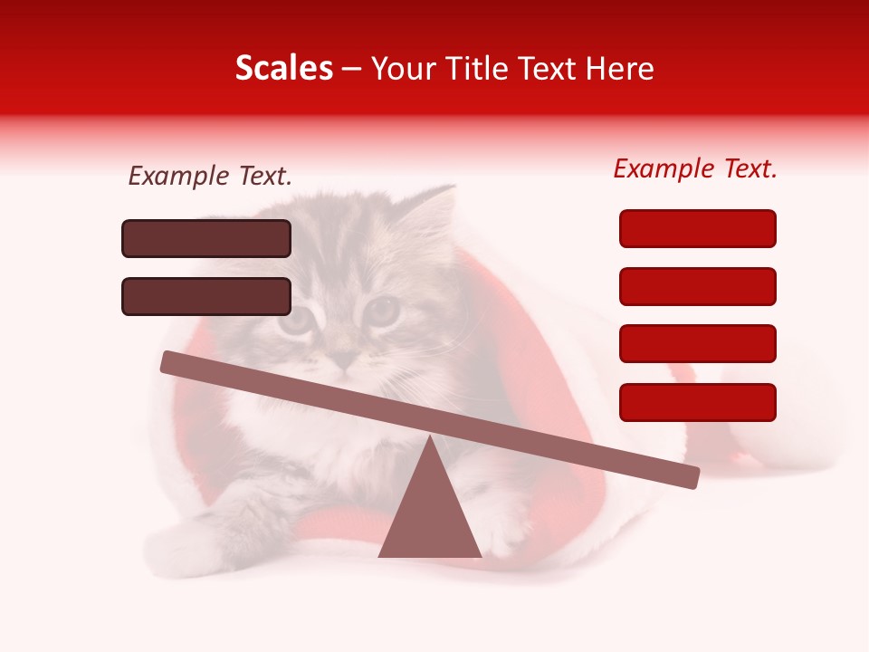 Gifts Hat Fur PowerPoint Template